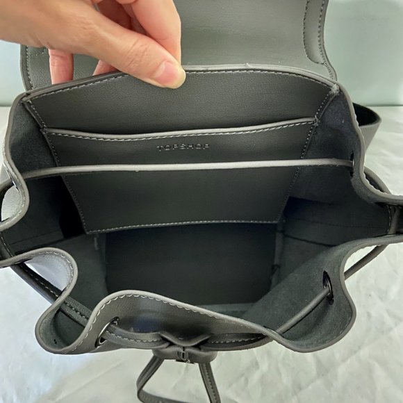 Topshop Faux Leather Clasp Backpack - Picture 6 of 8